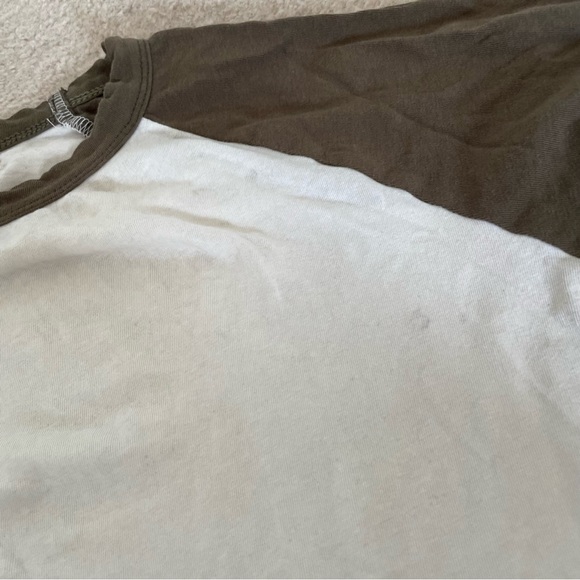 green and white baseball tee - Picture 2 of 6